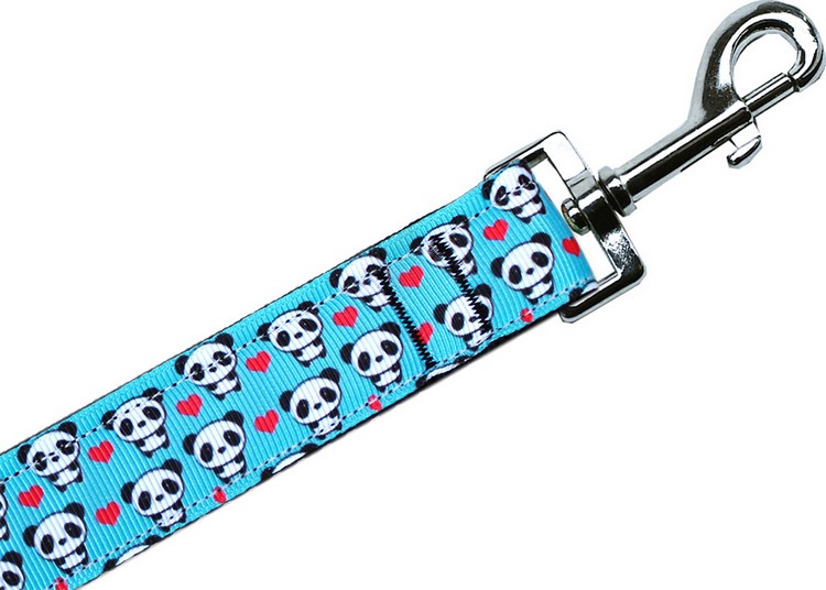 Panda Love Nylon Pet Leash 1in by 4ft